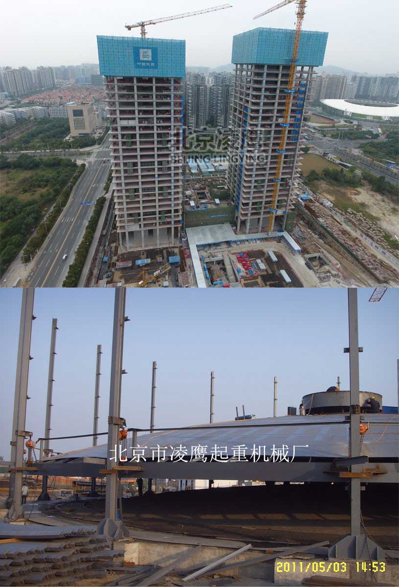 群吊電動葫蘆在建筑及油建中的應用